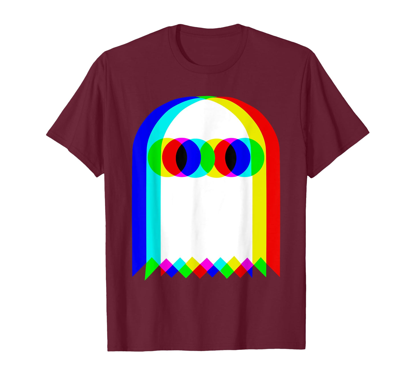 Halloween Glitch Ghost - Multicolor Spooky T-Shirt