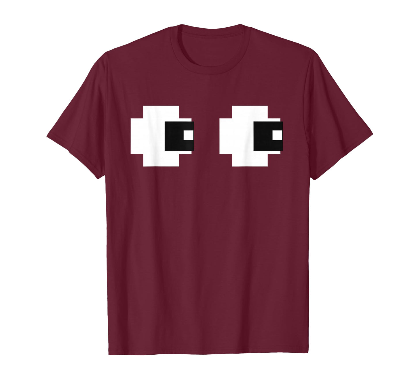 Retro Arcade Game Ghost Eyes Halloween Group Costume T-Shirt