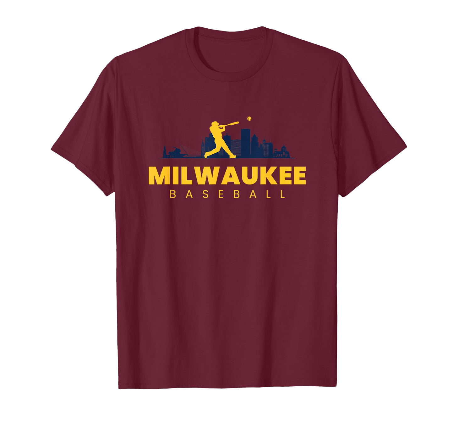 Milwaukee Baseball Vintage Minimalist Retro Baseball Lover T-Shirt