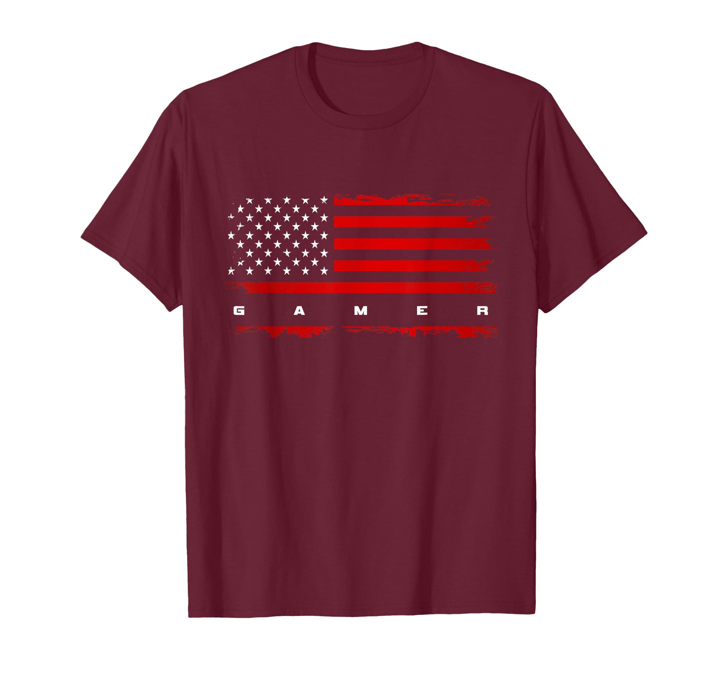 American Flag Gamer Gaming Video Game T-Shirt