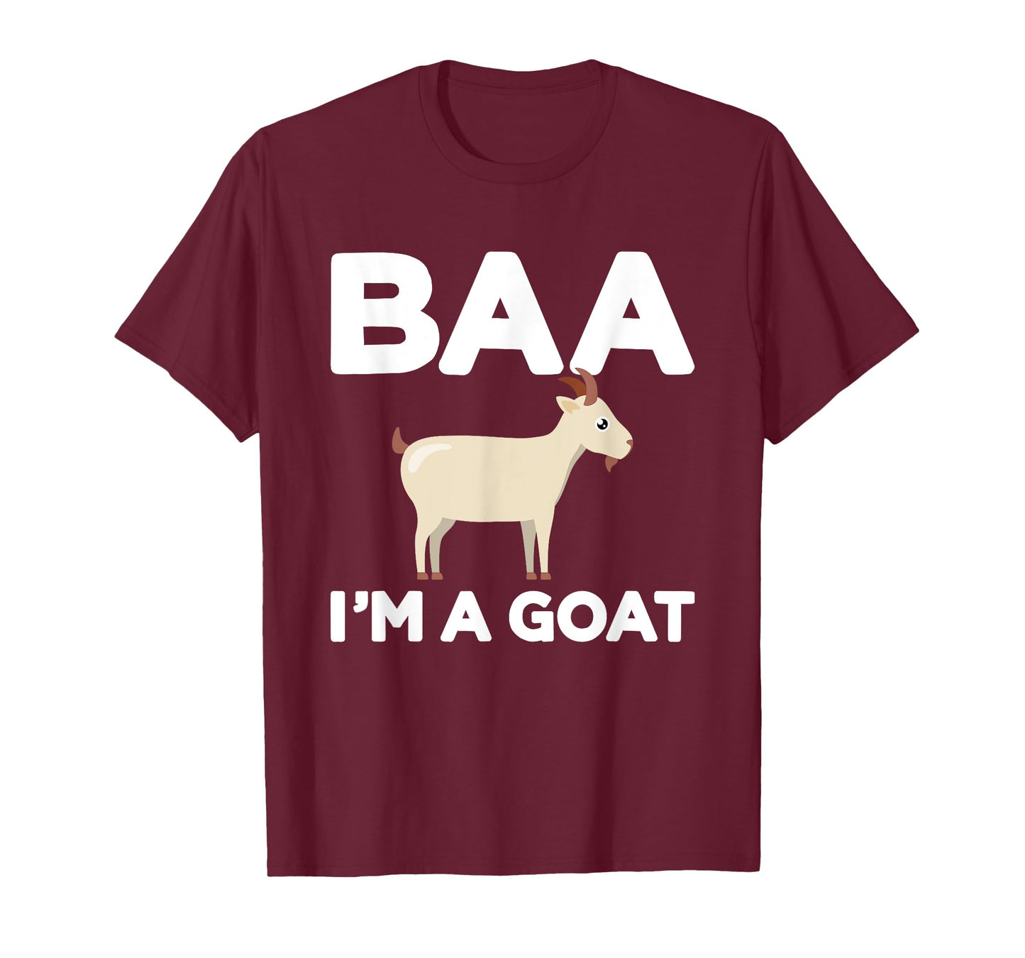 Baa Im a goat funny lazy DIY costume for halloween party T-Shirt