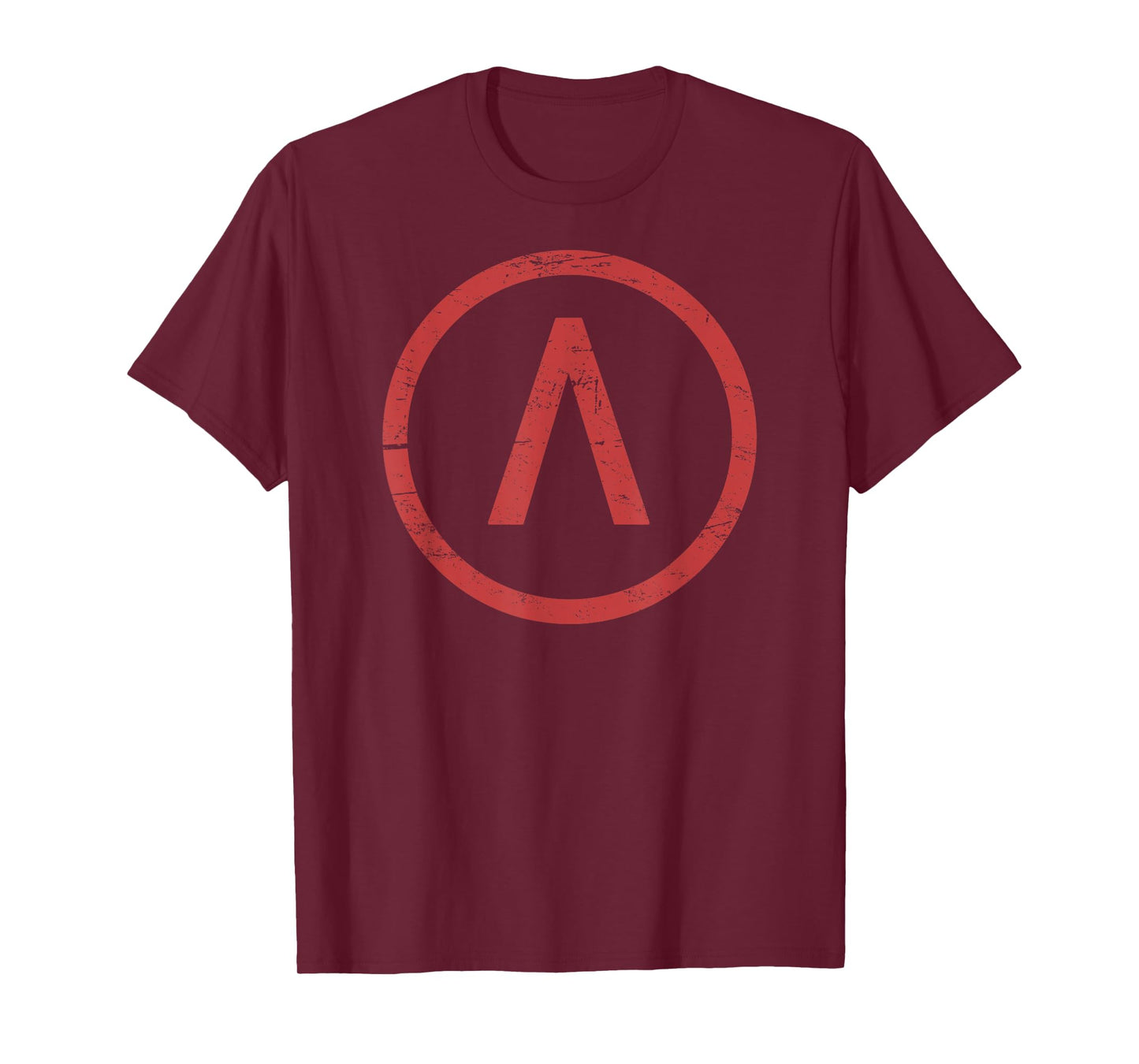 Ancient Greece Spartan Lambda Distressed T-Shirt T-Shirt