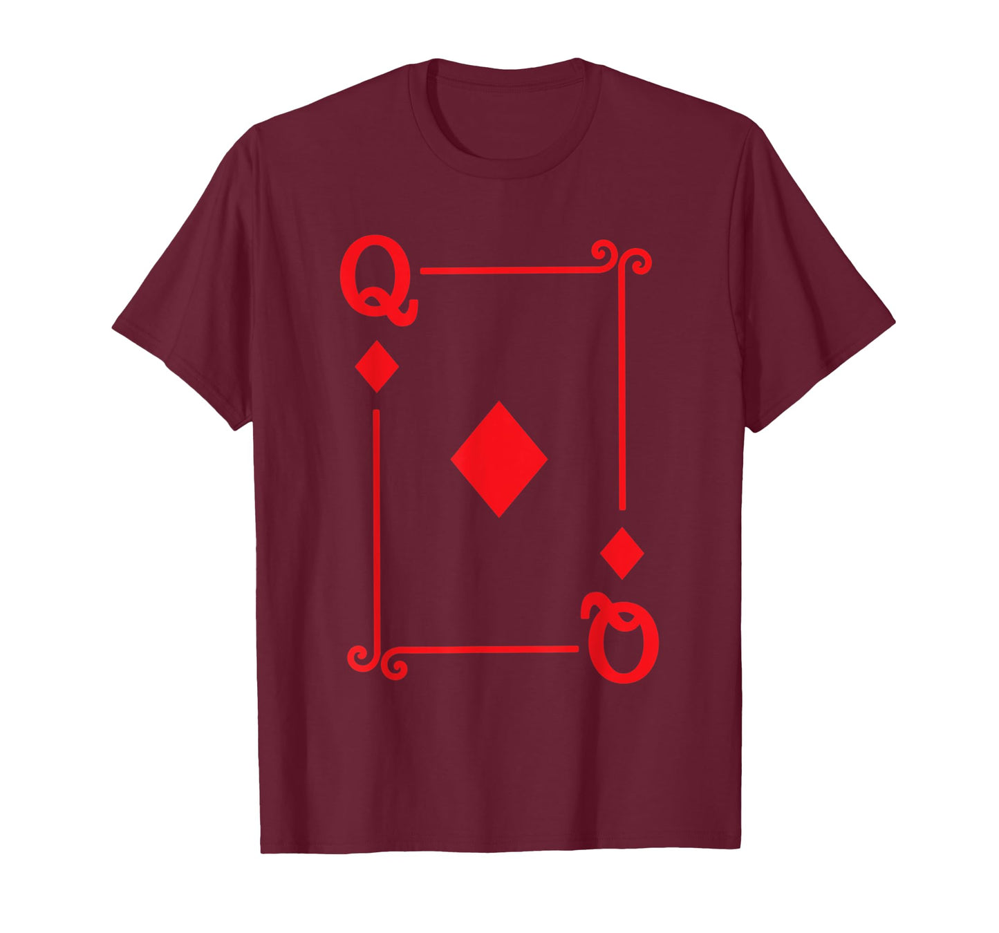 Playing Cards Costume - Queen Diamonds Card - Queen Card T-Shirt