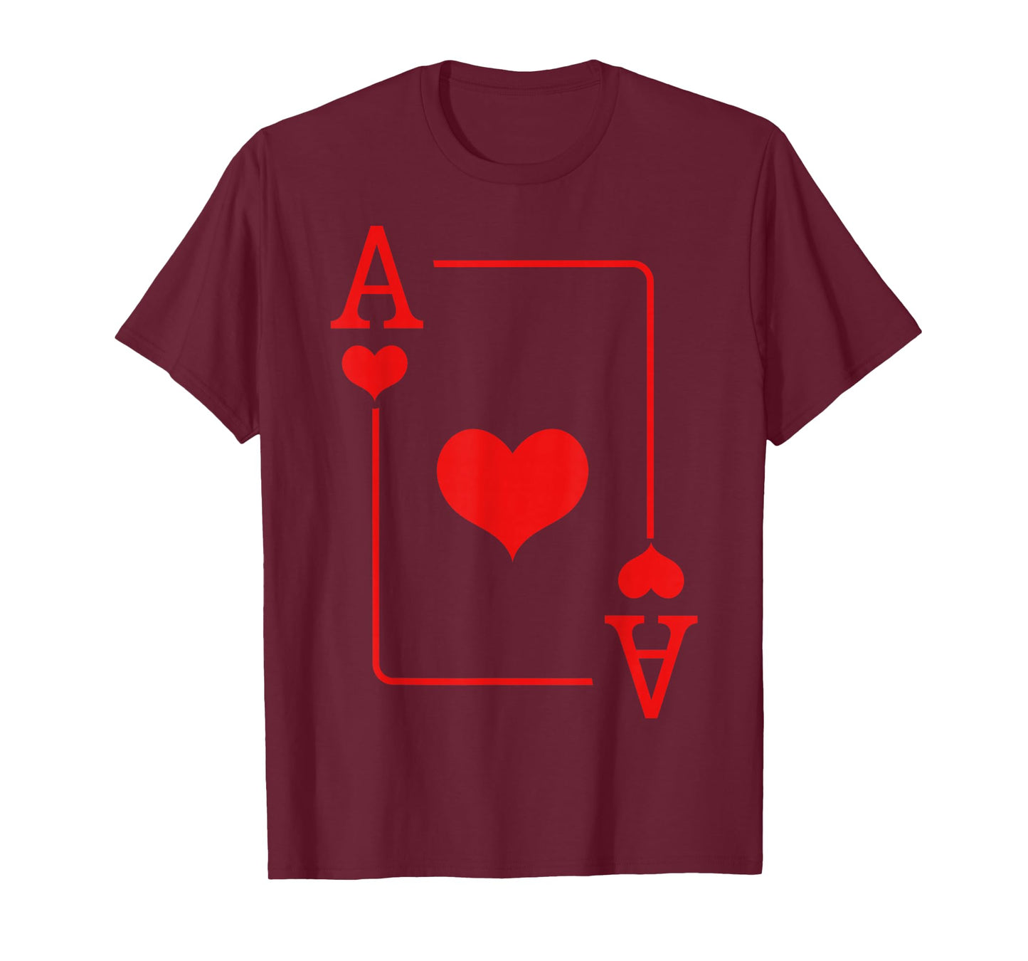 Ace of Hearts Costume Cards Deck Halloween T-Shirt