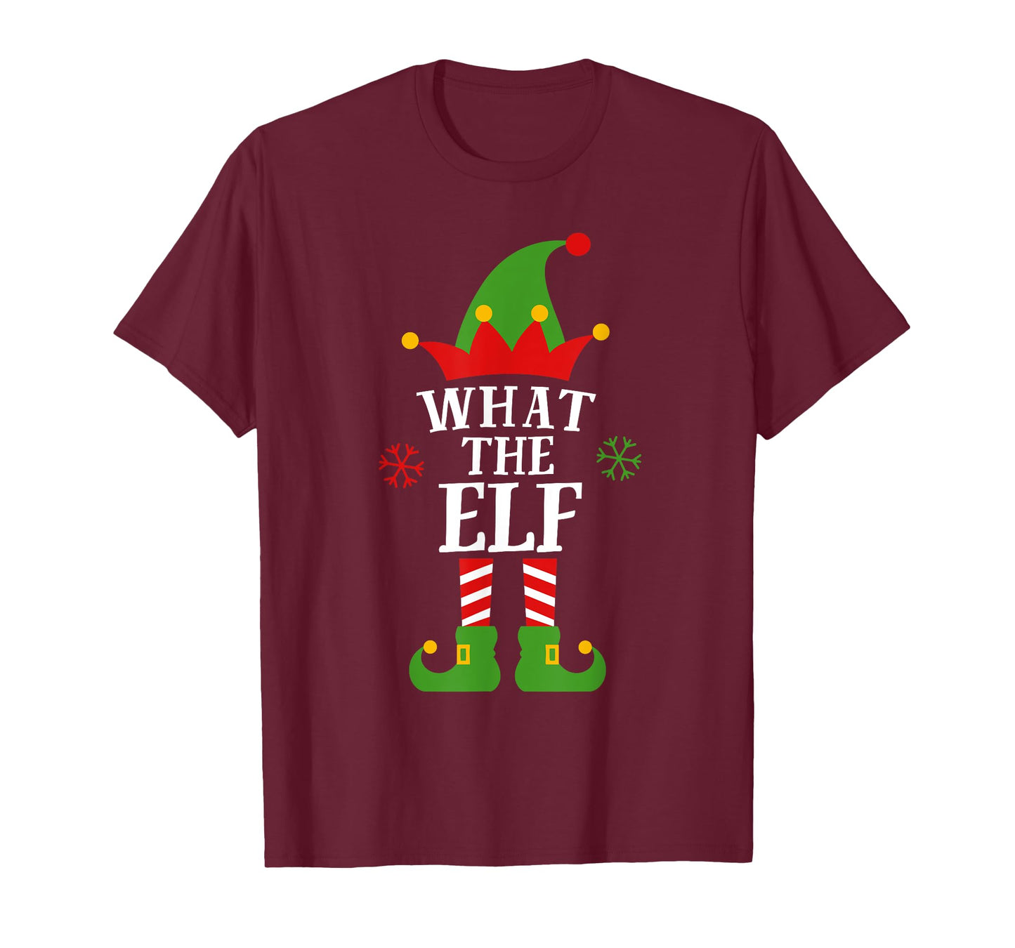 What The Elf Funny Matching Family Group Christmas Pajama T-Shirt