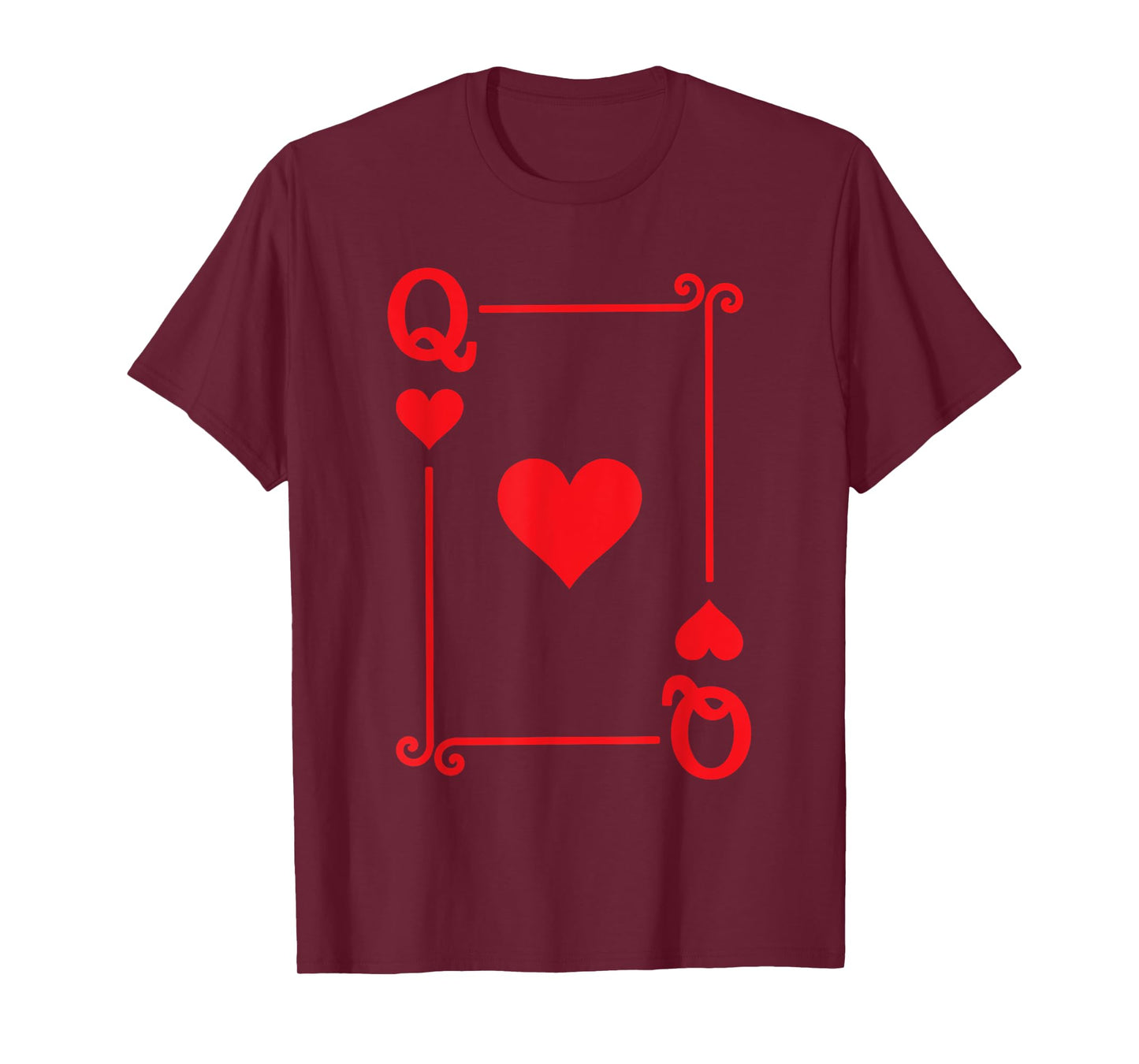 Playing Cards Costume - Queen Hearts Card - Queen Card T-Shirt
