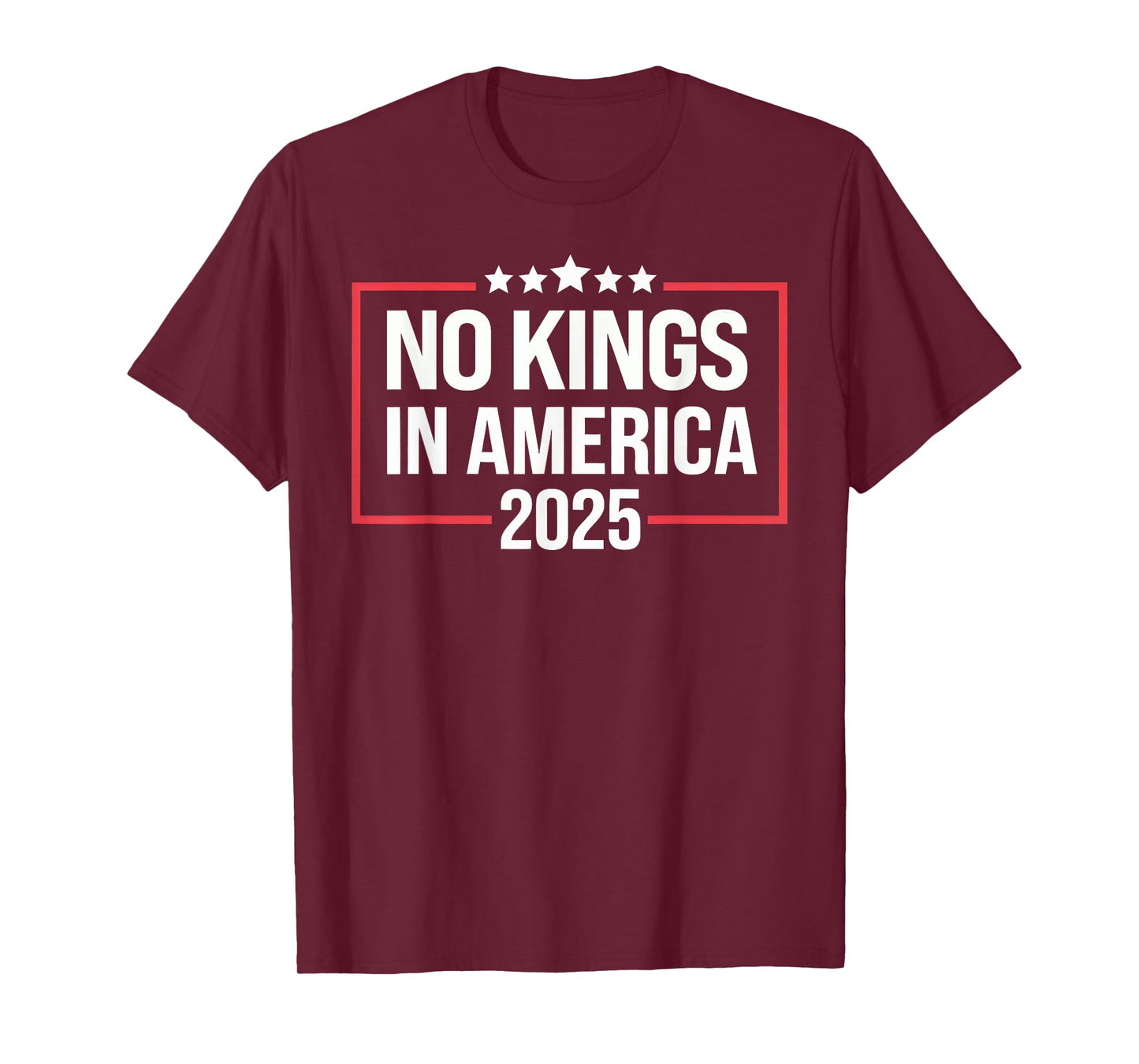 No Kings In America Democracy United States Independence T-Shirt