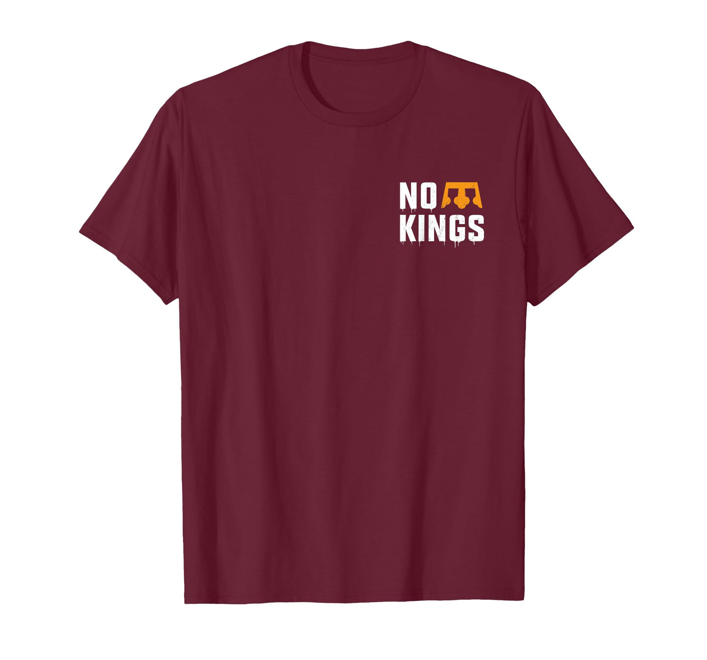 No Kings Two Sided Front Back Nope Vintage T-Shirt