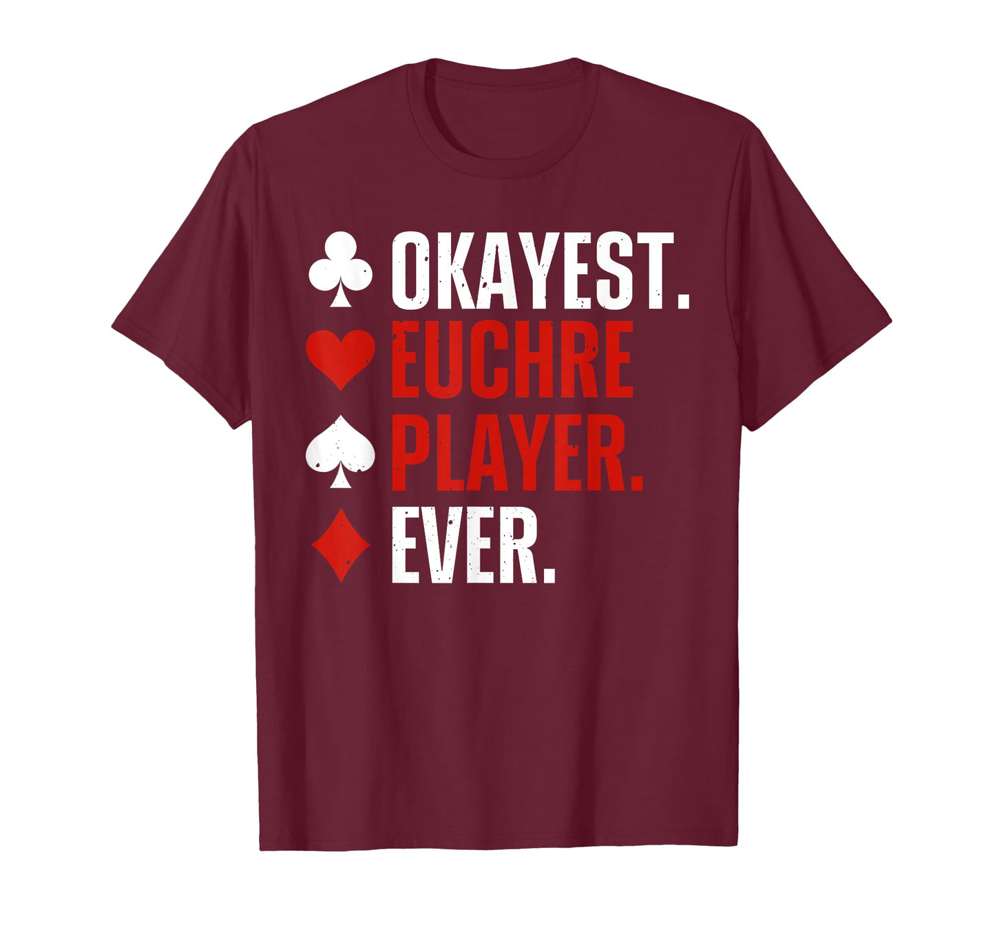 Funny Euchre Art For Men Women Euchre Partner Euchre Lover T-Shirt