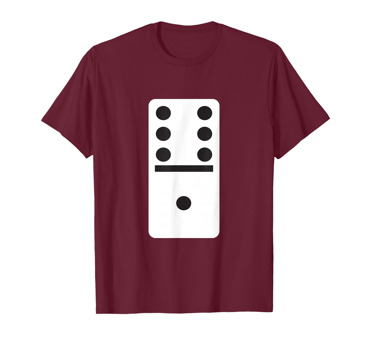 Six One Dominoes T-Shirt -Halloween Costume Domino Game T-Shirt