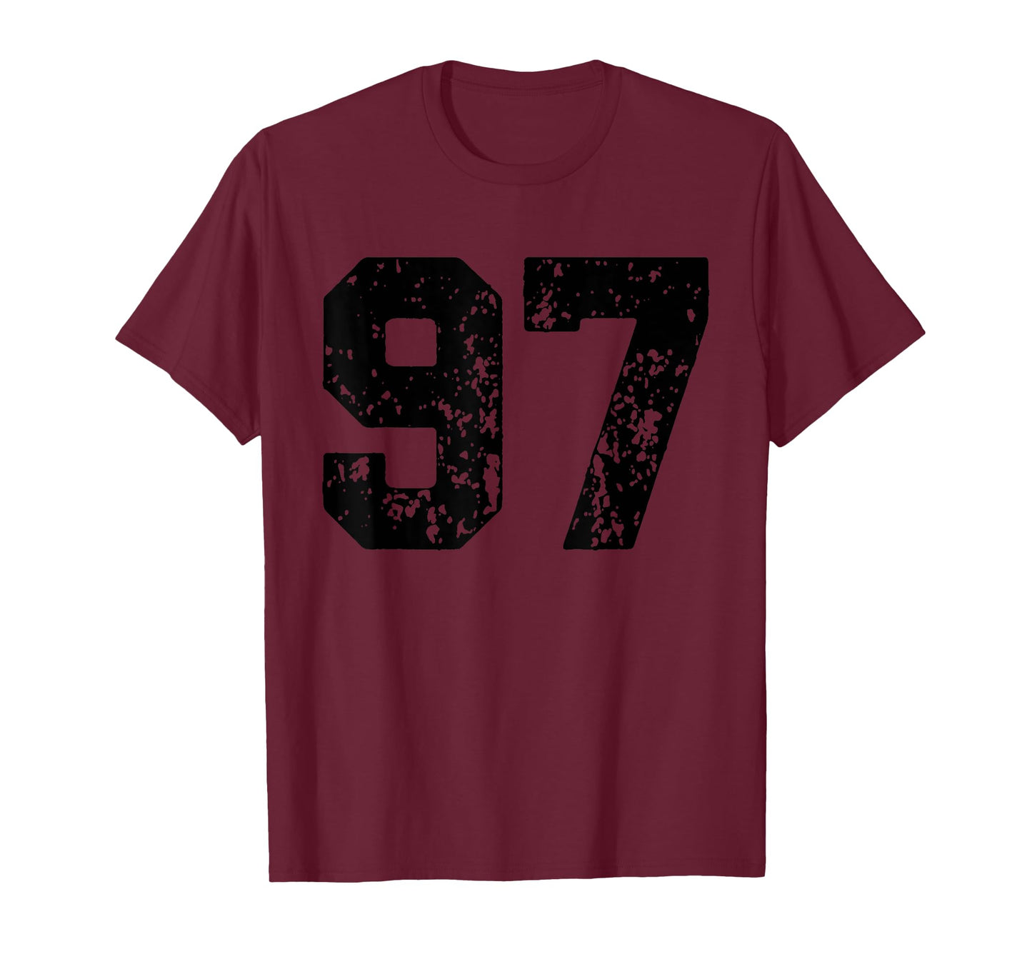 Number 97 Black Best Classic College Style Birthday Funny T-Shirt