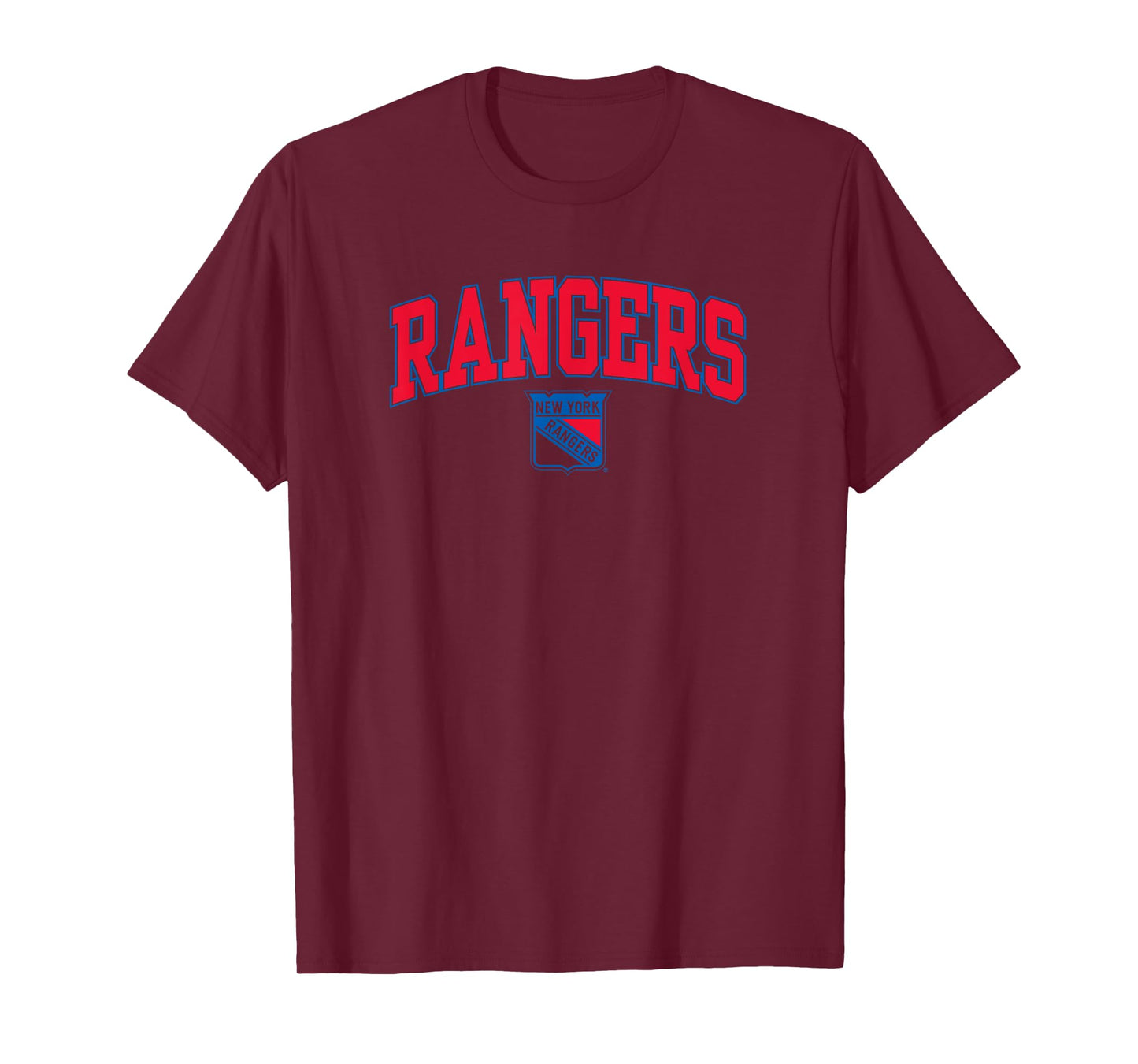 New York Rangers Arch Over White Officially Licensed T-Shirt