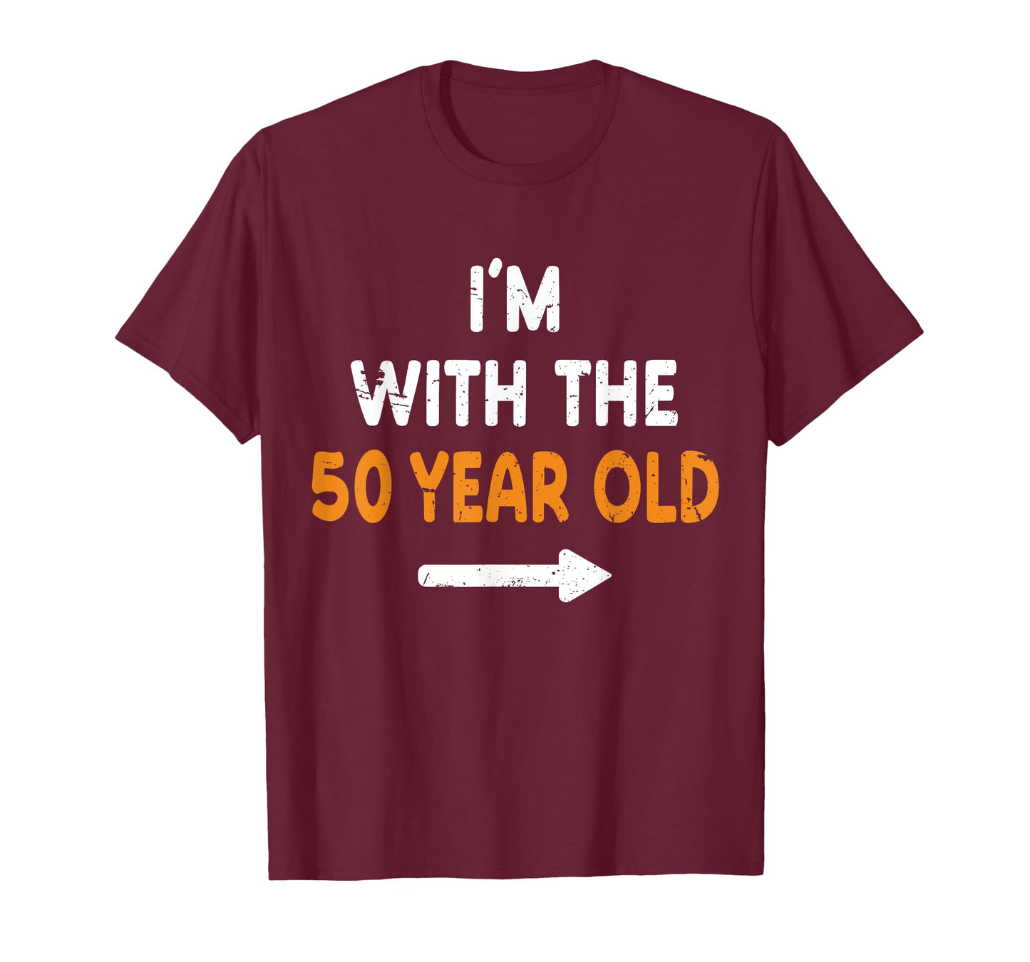 I'm With The 50 Year Old Easy Matching Halloween Costume T-Shirt