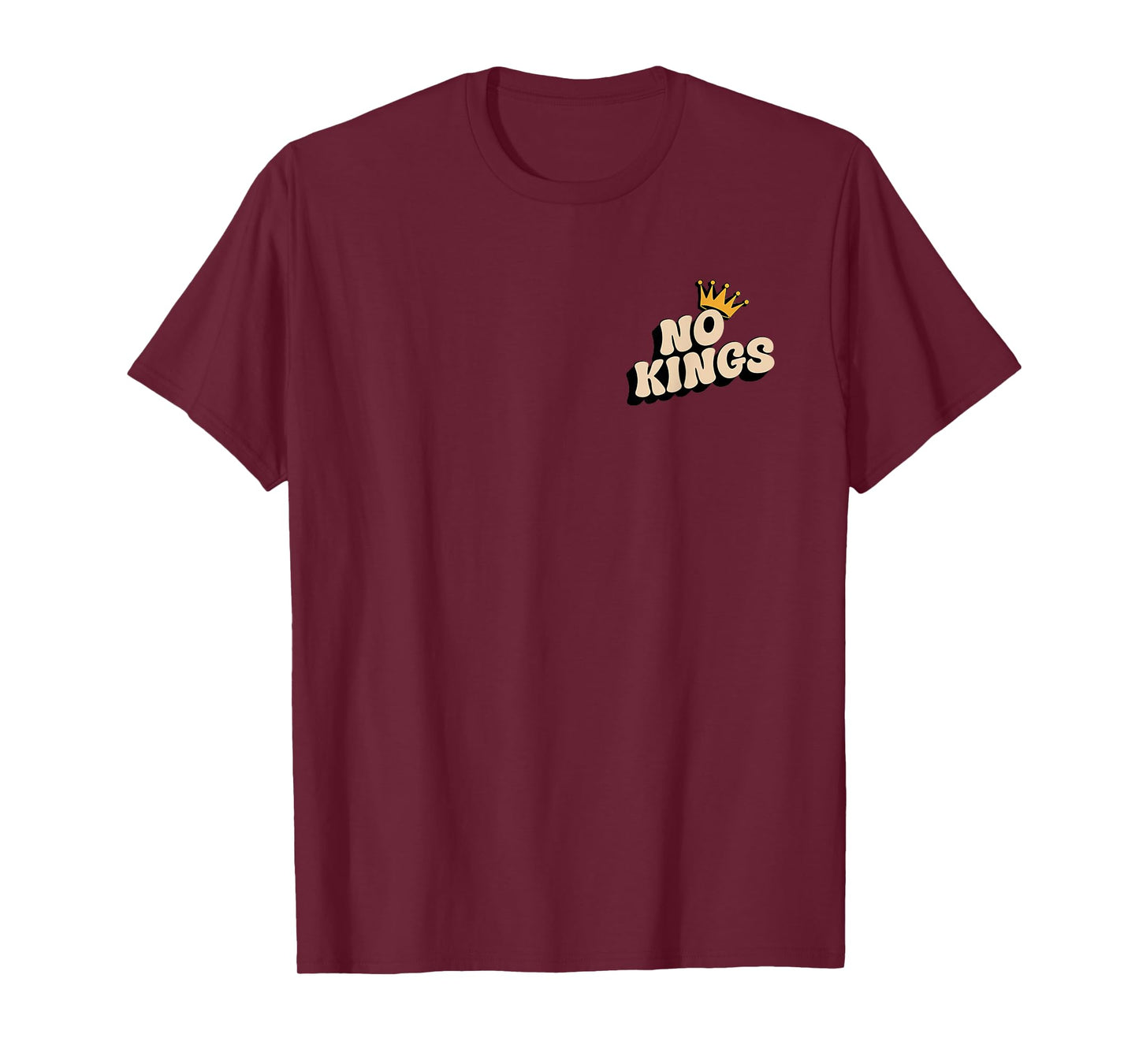 No King in America T Shirt Women Men No Kings Minimalist T-Shirt