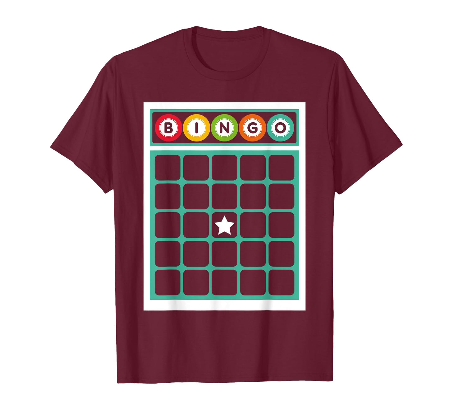 Bingo Card Bingo Costume Funny Bingo Player Halloween Outfit T-Shirt