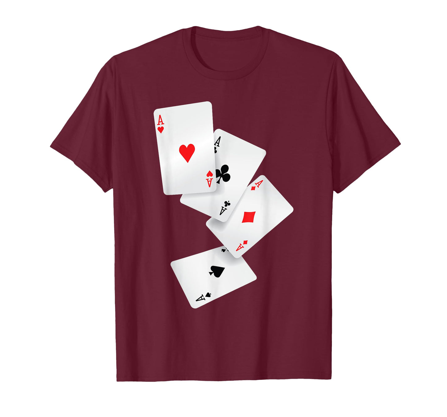 Four Aces Poker Pro Lucky Player Winner Costume Hand Gifts T-Shirt