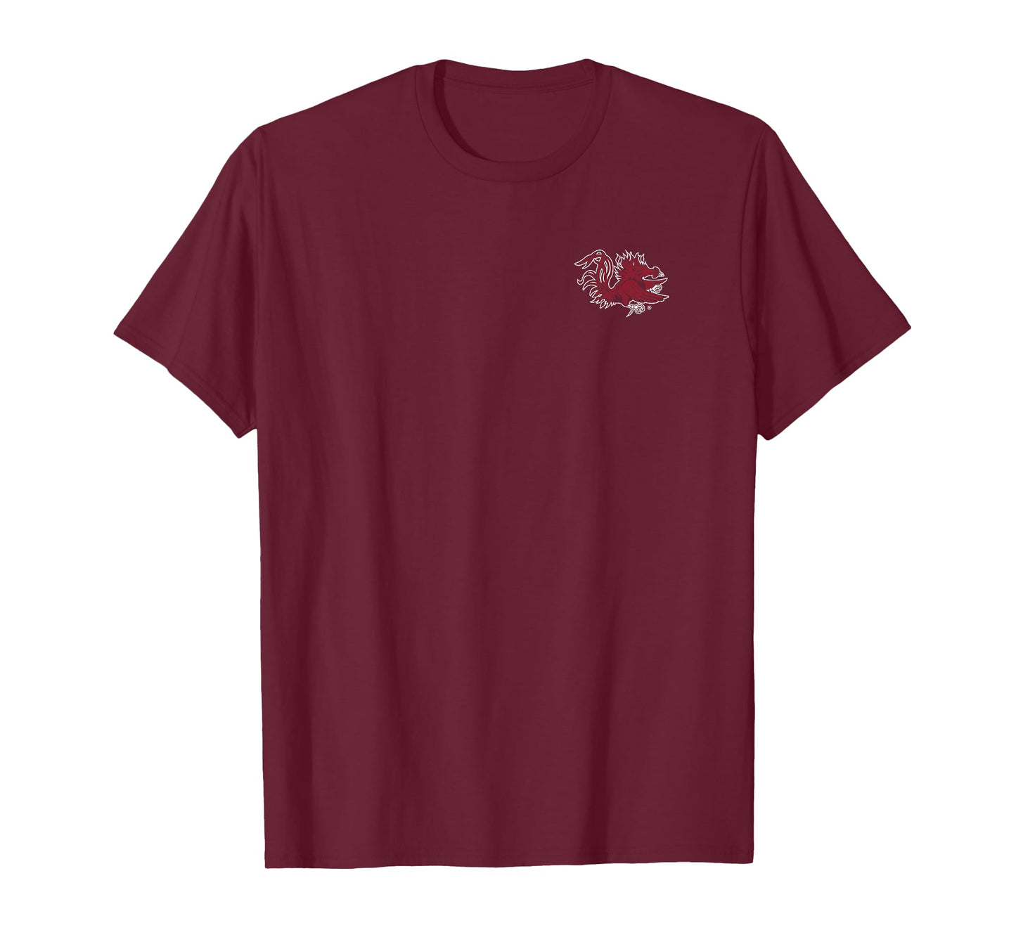 South Carolina Gamecocks Icon Front/Back Black T-Shirt