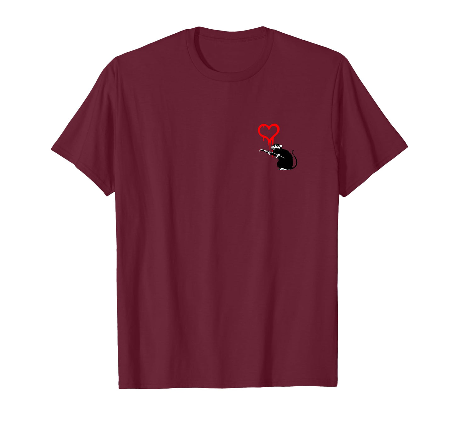 APOH Valentines Banksy Love Rat PAPL2172 T-Shirt