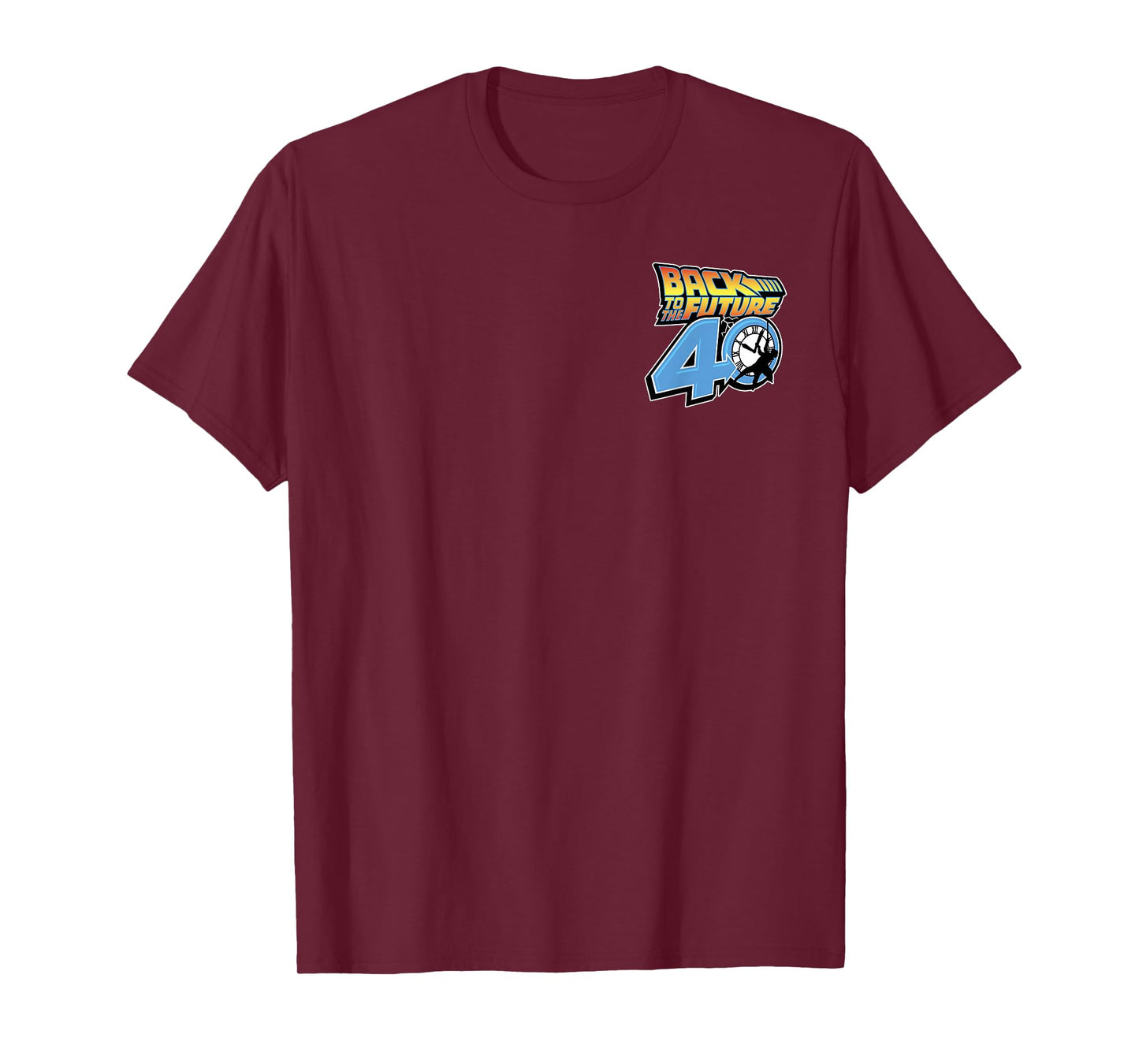 Back To The Future 40th Anniversary Time Machine POV F&B T-Shirt