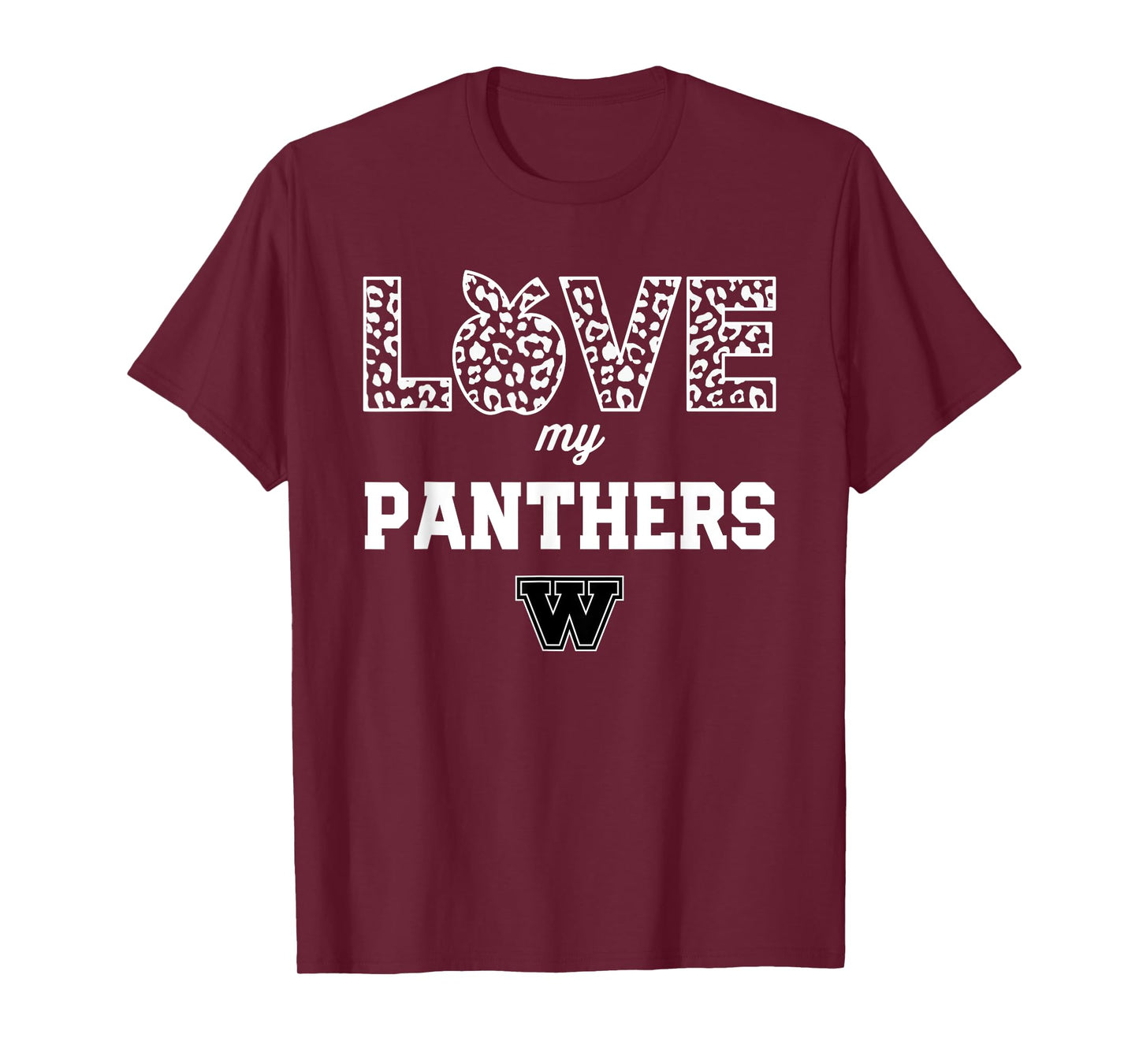 Walter Wellborn Panthers Logo Love My Team HS T-Shirt