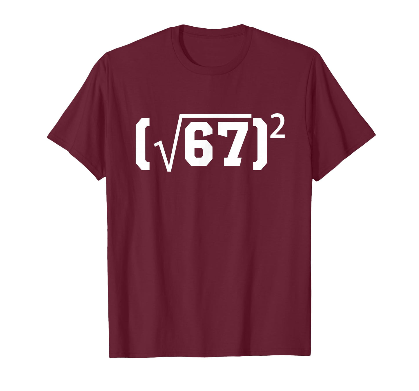 Funny Six Seven Meme Hidden Math Design T-Shirt