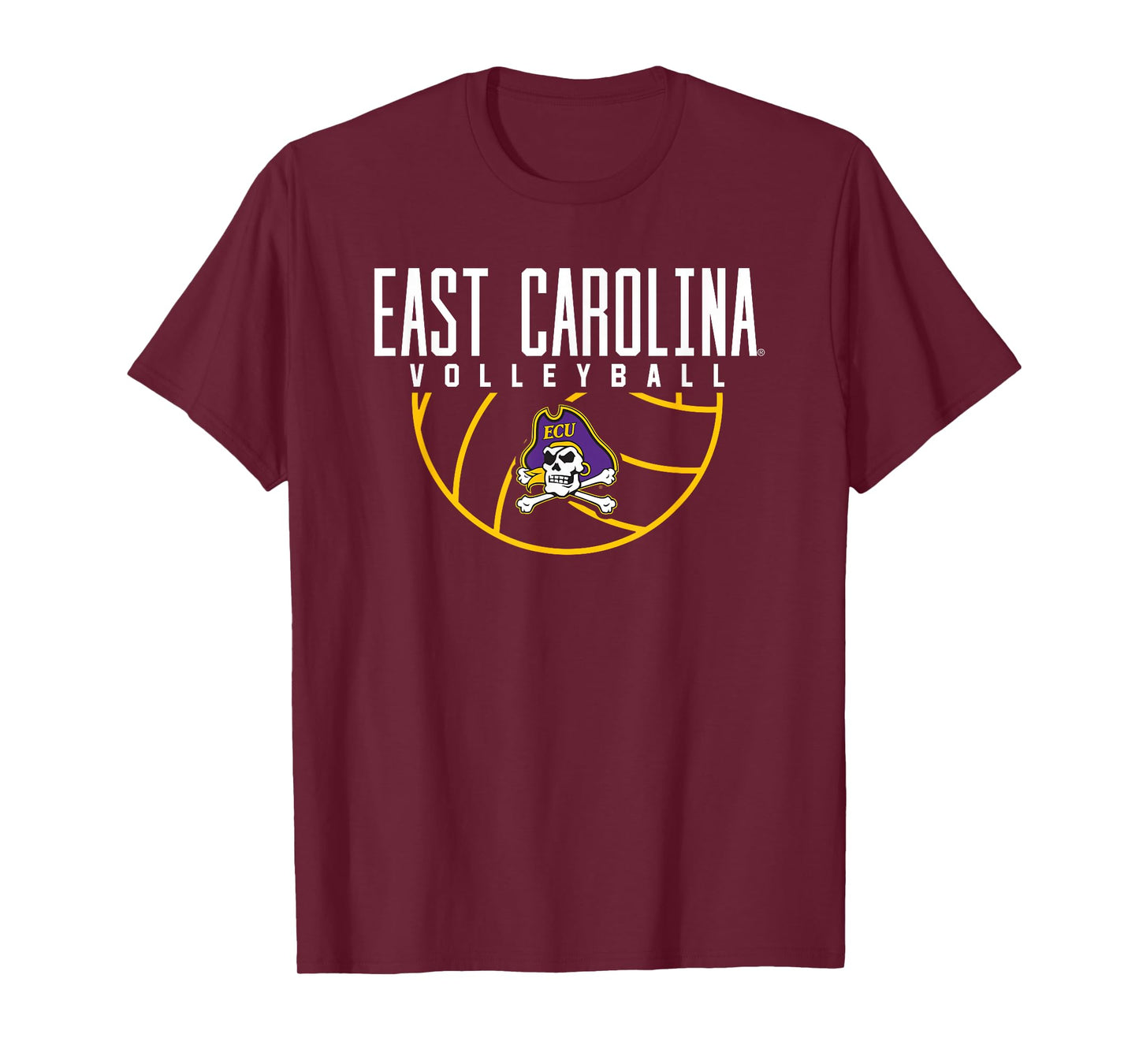 East Carolina University ECU Pirates Volleyball Arch T-Shirt