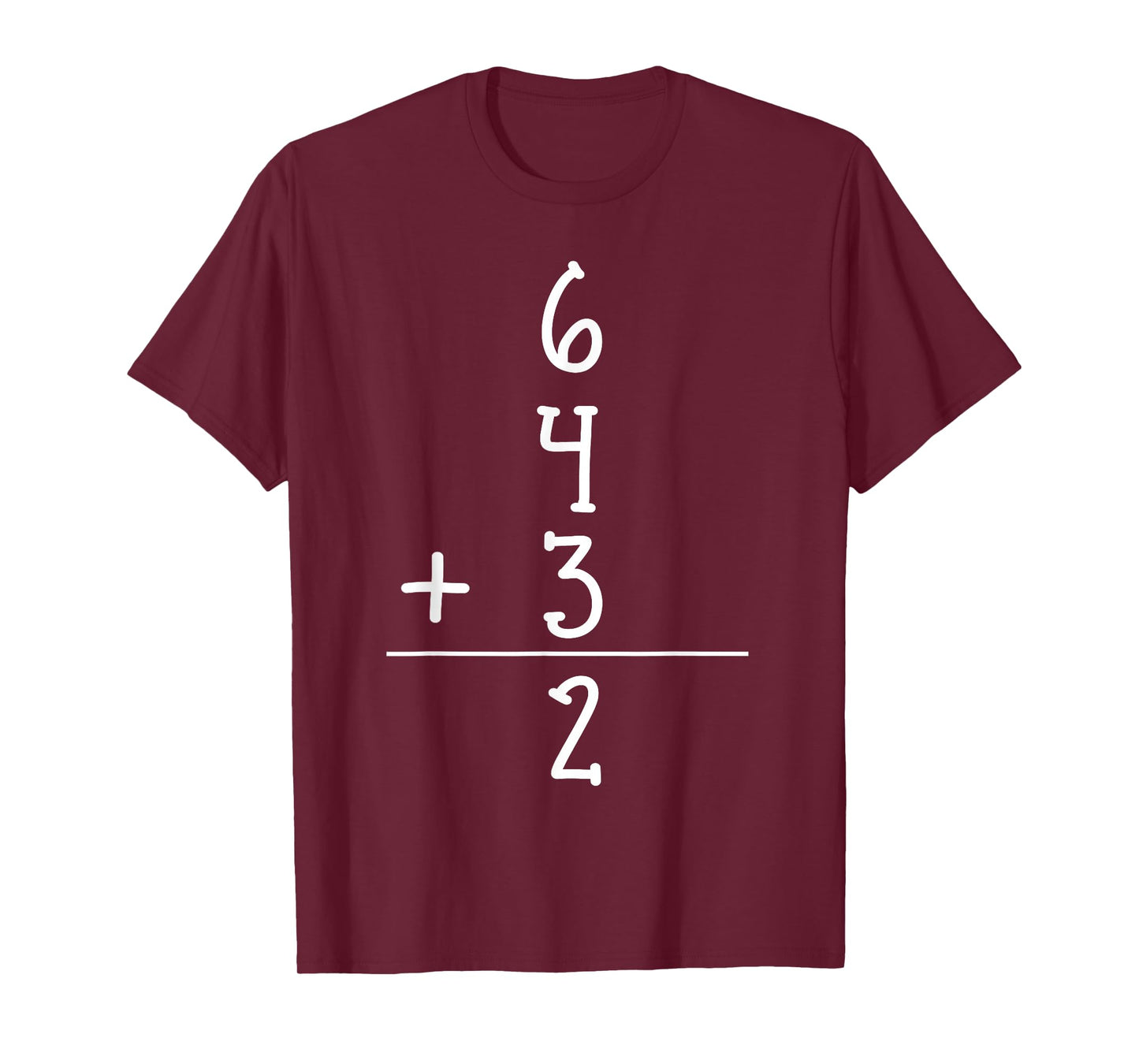 Funny Baseball Gift 6+4+3 2 baseball Double Play T-Shirt