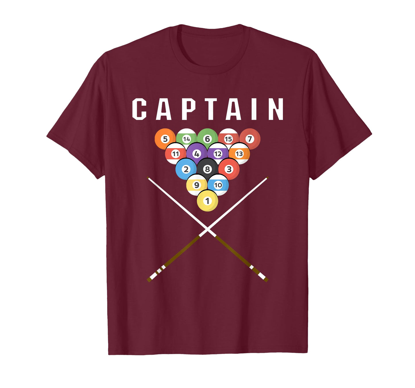 Captain Pool Billiard Team Gift T-Shirt