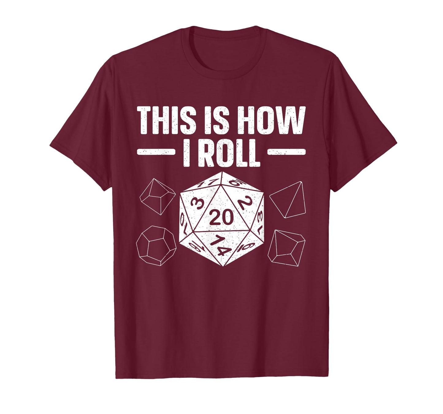 Funny Board Game Art For Men Women Tabletop RPG D20 Dice T-Shirt