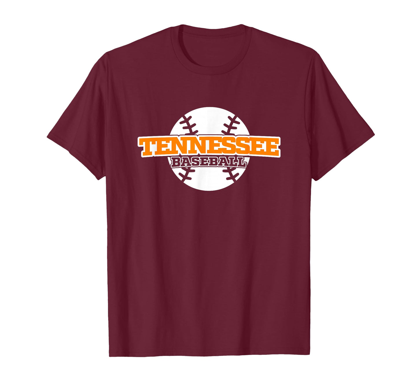 Tennessee Baseball Block Font T-Shirt