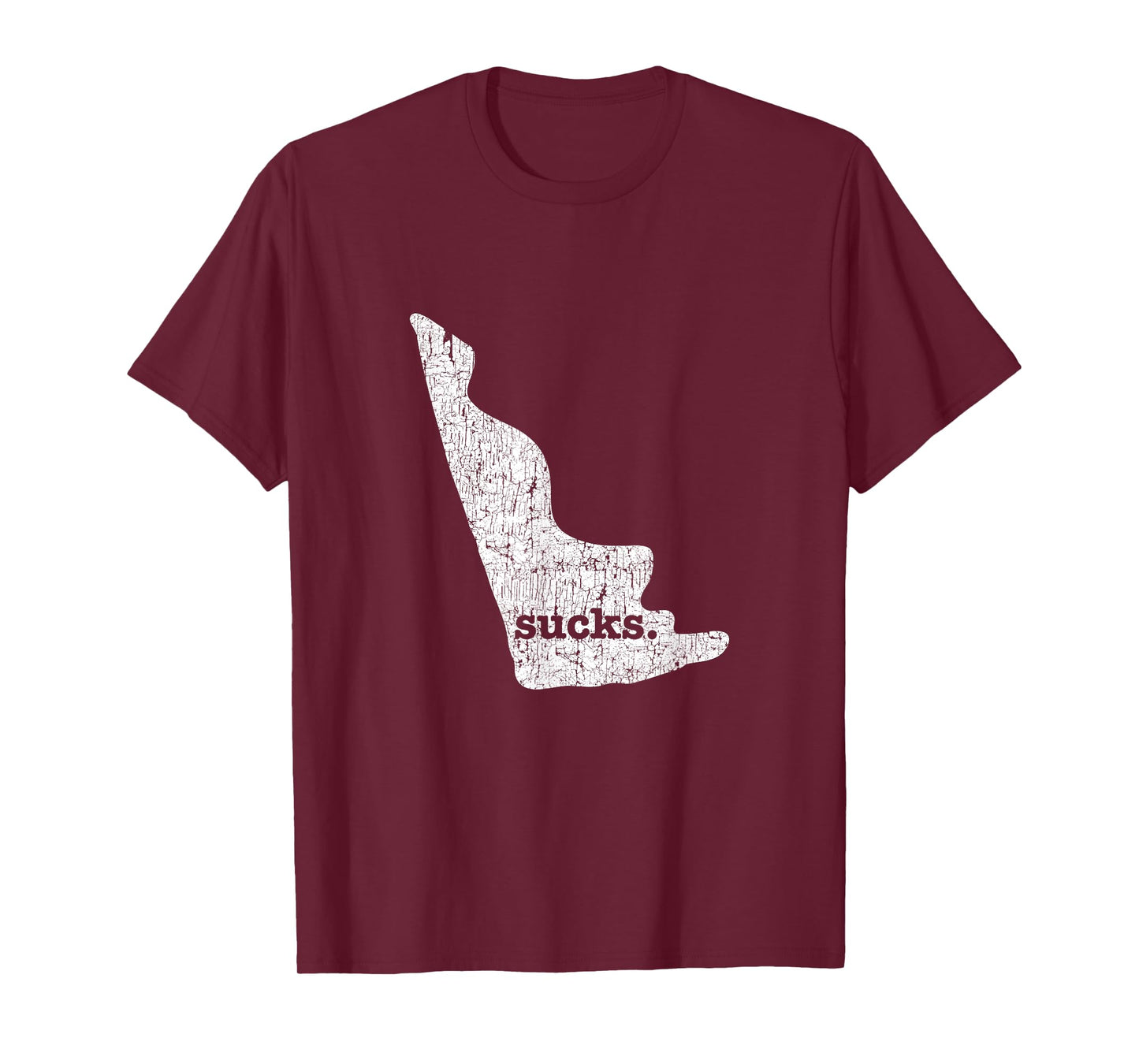 Delaware Sucks Funny Retro Style Gag Gift T-shirt