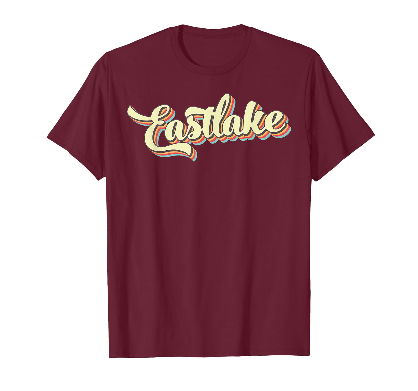 Eastlake TShirt Retro Art Baseball Font Vintage T-Shirt