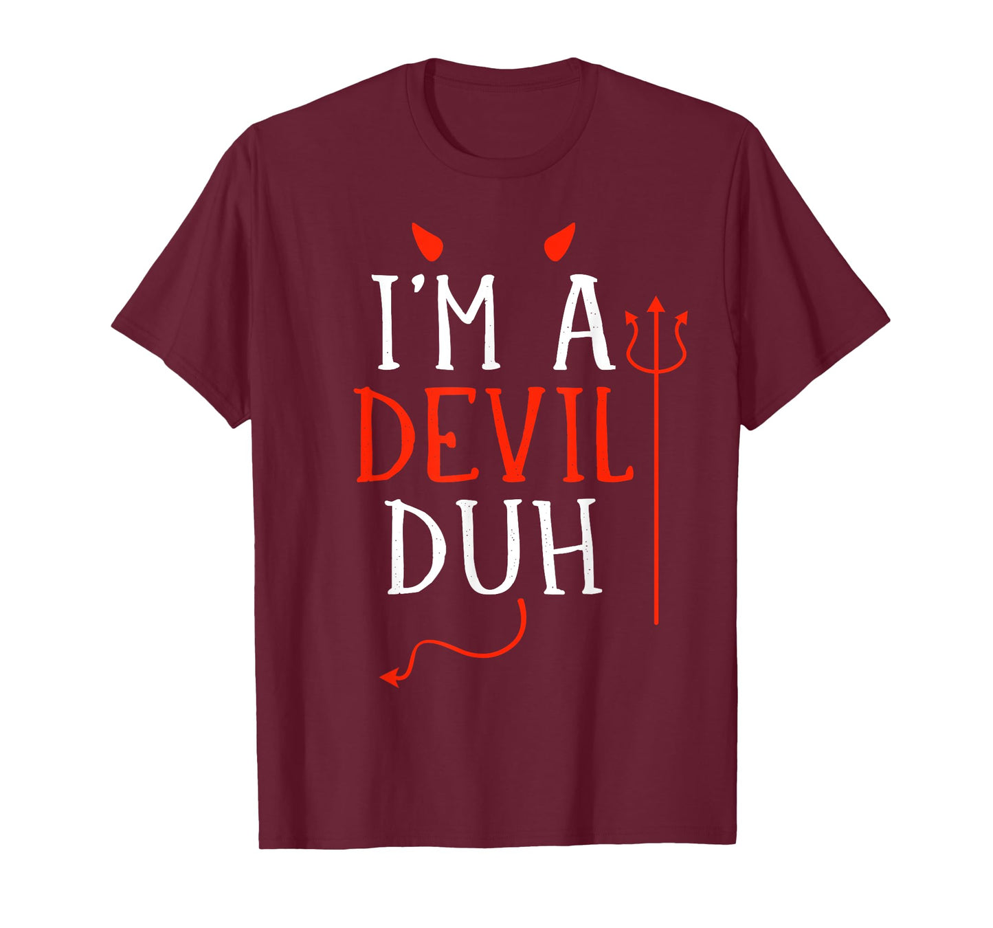 Funny lazy easy Im a devil costume for DIY halloween party T-Shirt
