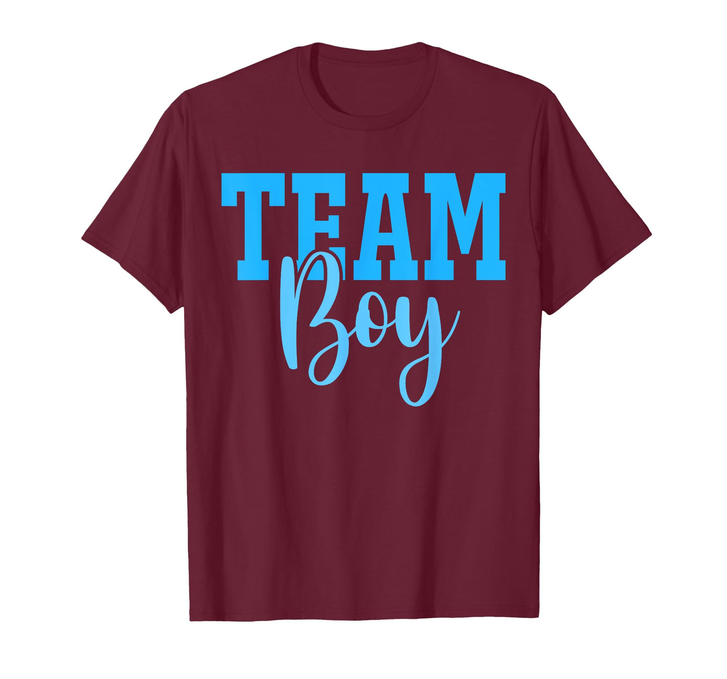 Team Boy Team Girl Blue Gender Reveal Party Matching Family T-Shirt