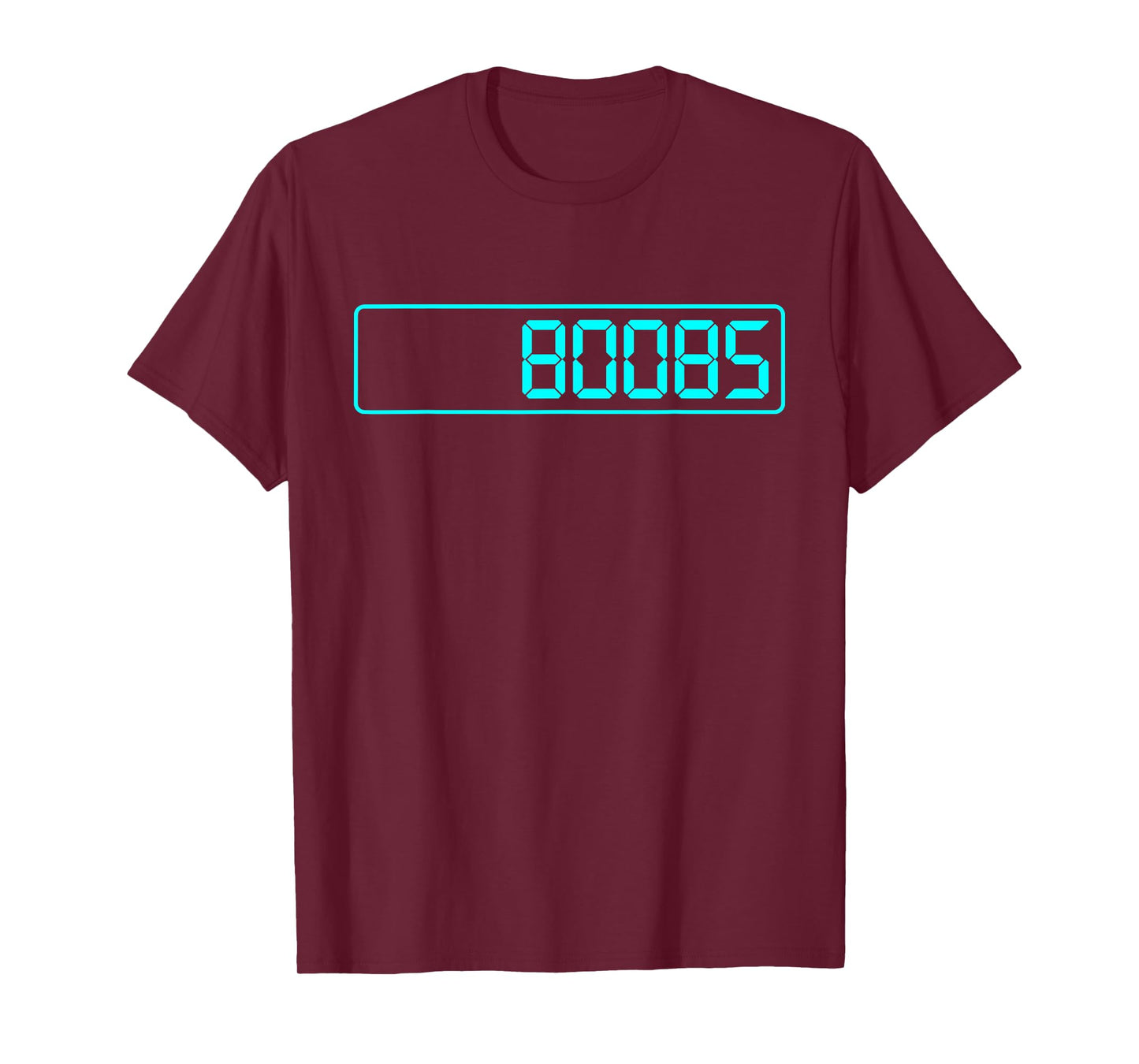 80085 BOOBS CALCULATOR DISPLAY LED LCD T-Shirt