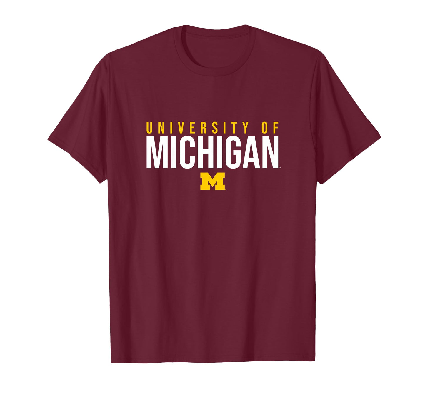 Kids University of Michigan Wolverines U of M Stacked T-Shirt