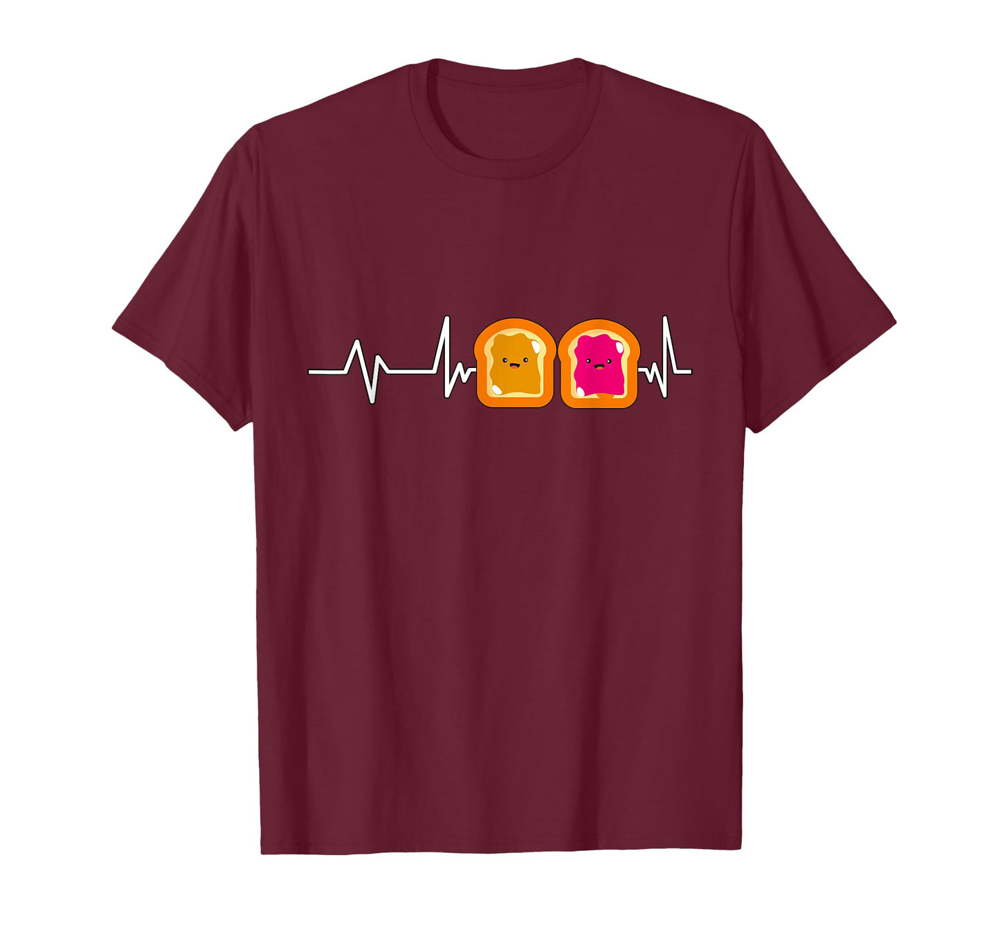 Peanut Butter Jelly Heartbeat Gift Peanut Butter And Jelly T-Shirt