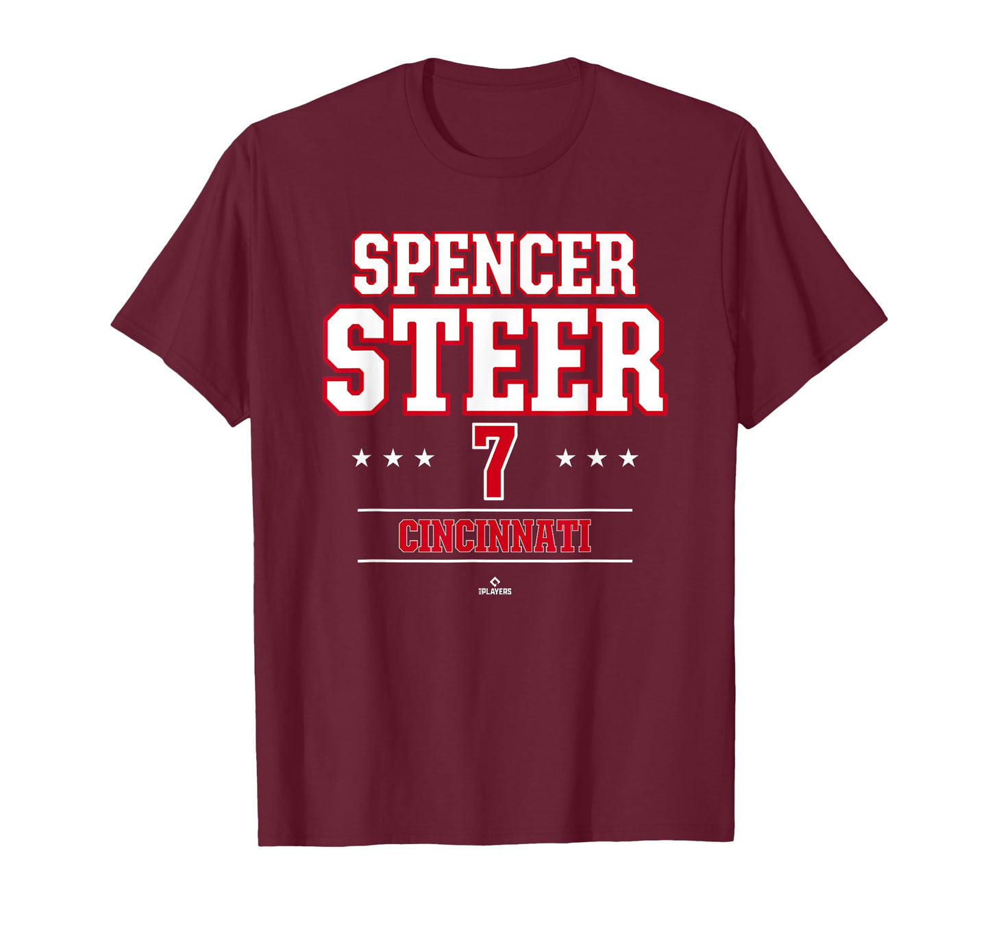 Baseball Star Spencer Steer Cincinnati MLBPA T-Shirt