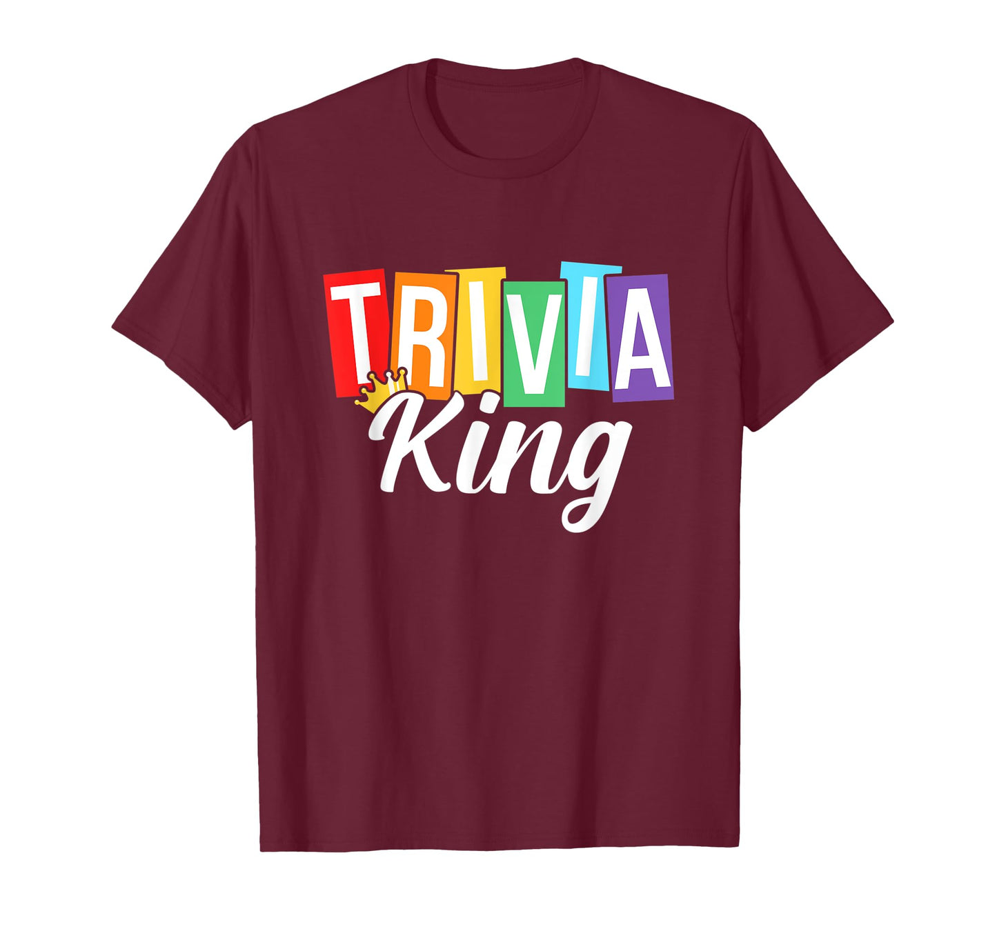 Mens Trivia King Trivia Night Quiz Game Trivia Team Men Funny T-Shirt