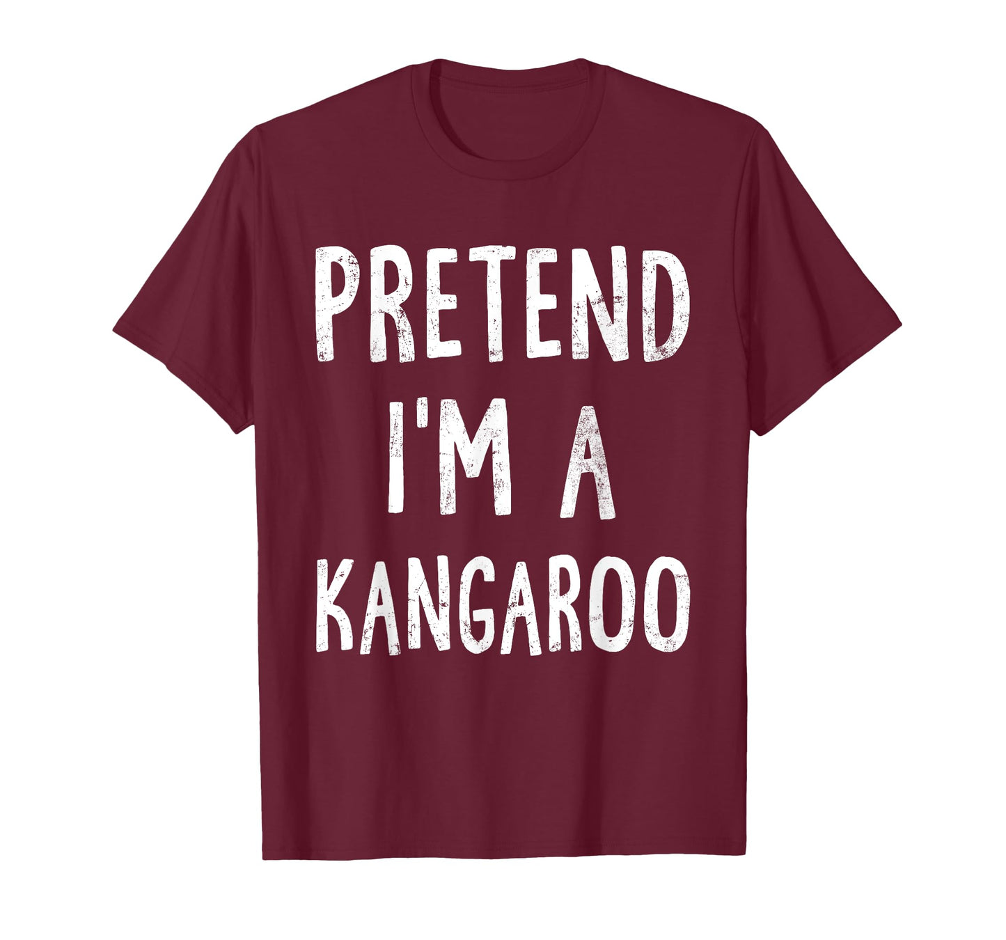 Pretend I'm A Kangaroo Lazy Halloween Costume Matching T-Shirt