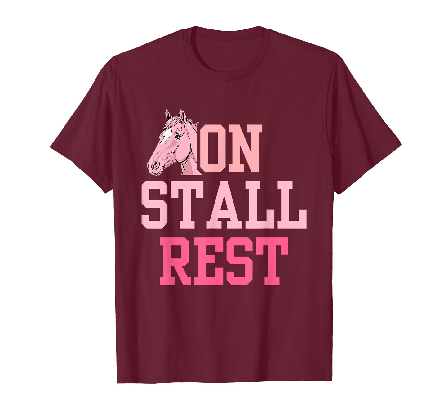 On Stall Rest Get Well Horse Design T-Shirt