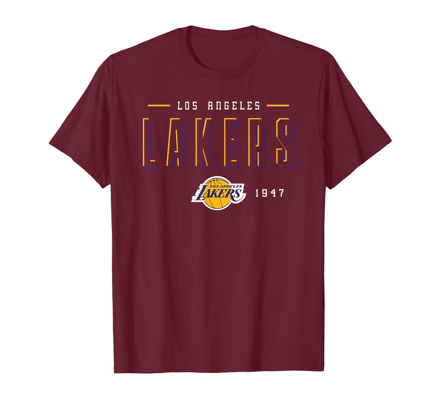 NBA Official Los Angeles Lakers Negative Space T-Shirt