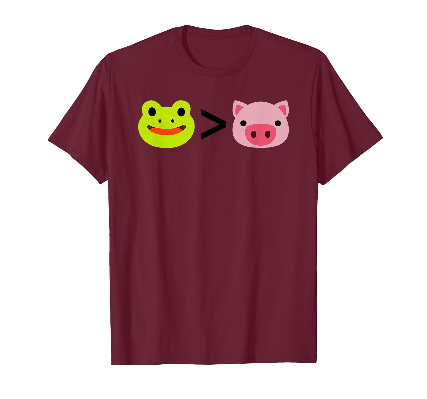 Portland Frog Greater Than Fascist Pig T-Shirt