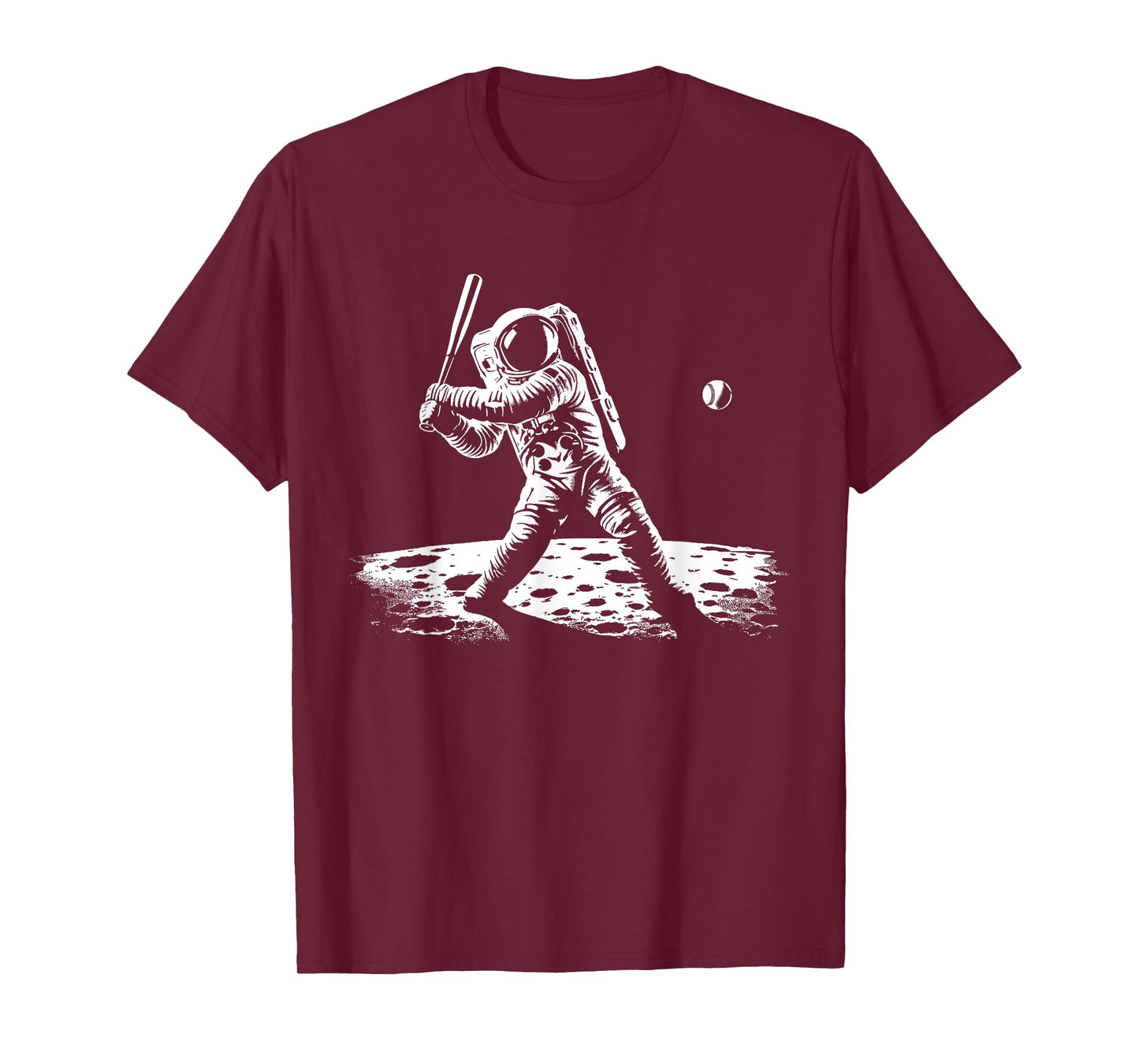 Baseball Novelty Astronaut Men Women Kids Funny Baseball T-Shirt