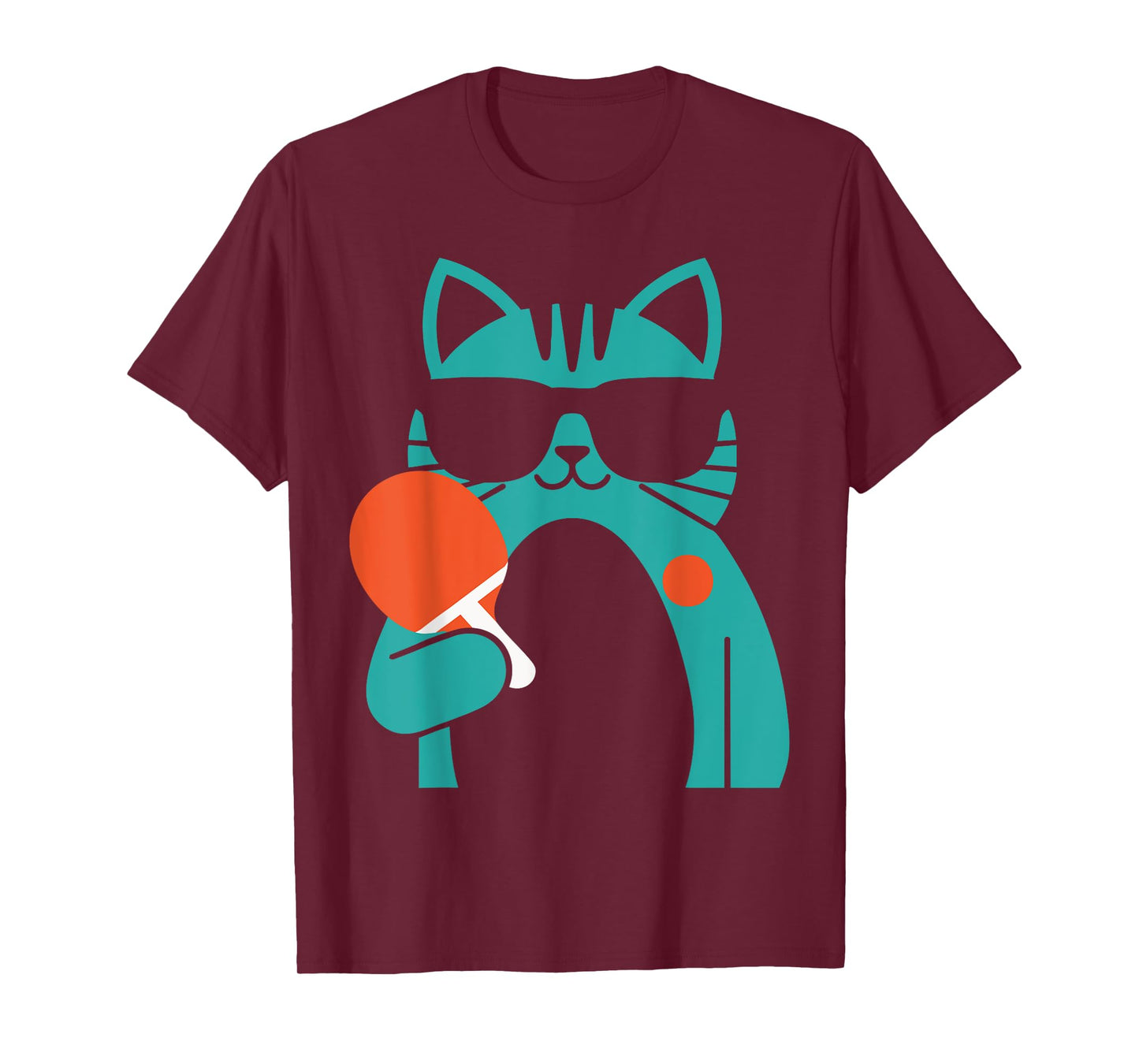 Cat Ping Pong Player - Paddle Game Sports Tournament Lover T-Shirt