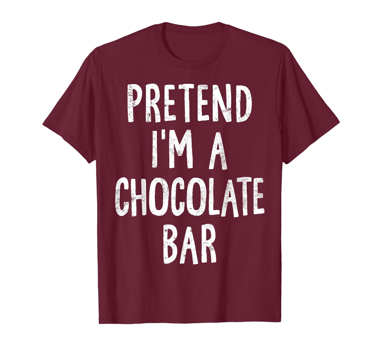 Pretend I'm A Chocolate Bar Lazy Easy Halloween Costume T-Shirt
