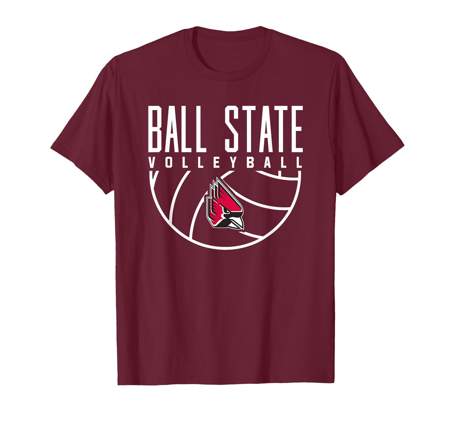 Ball State University Cardinals Volleyball Arch T-Shirt