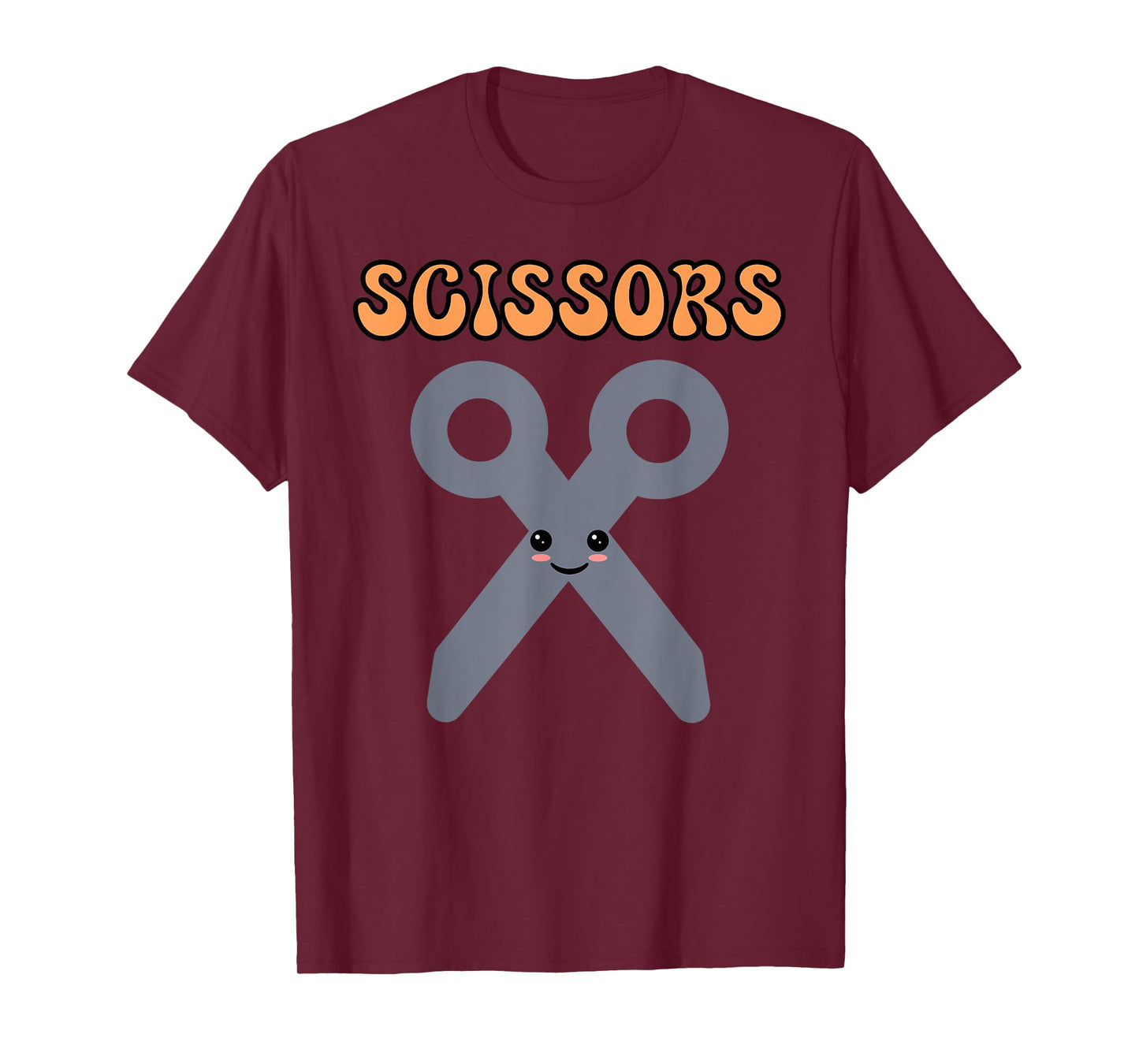 Rock Paper Scissors Halloween Funny Matching Costume Kids T-Shirt