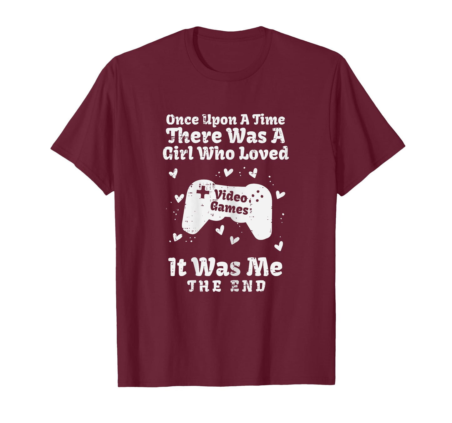 Once Upon Time Girl Love Video Games Gamer Women Girls Kids T-Shirt