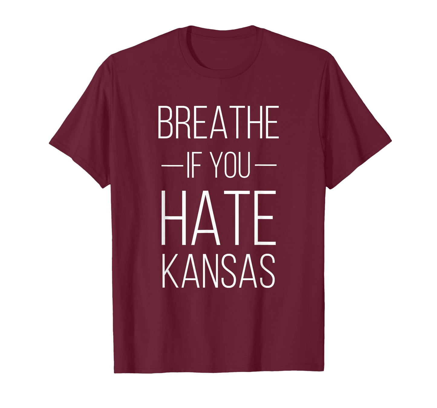 Funny KS Sports Rival shirt - Breathe If You Hate Kansas T-Shirt